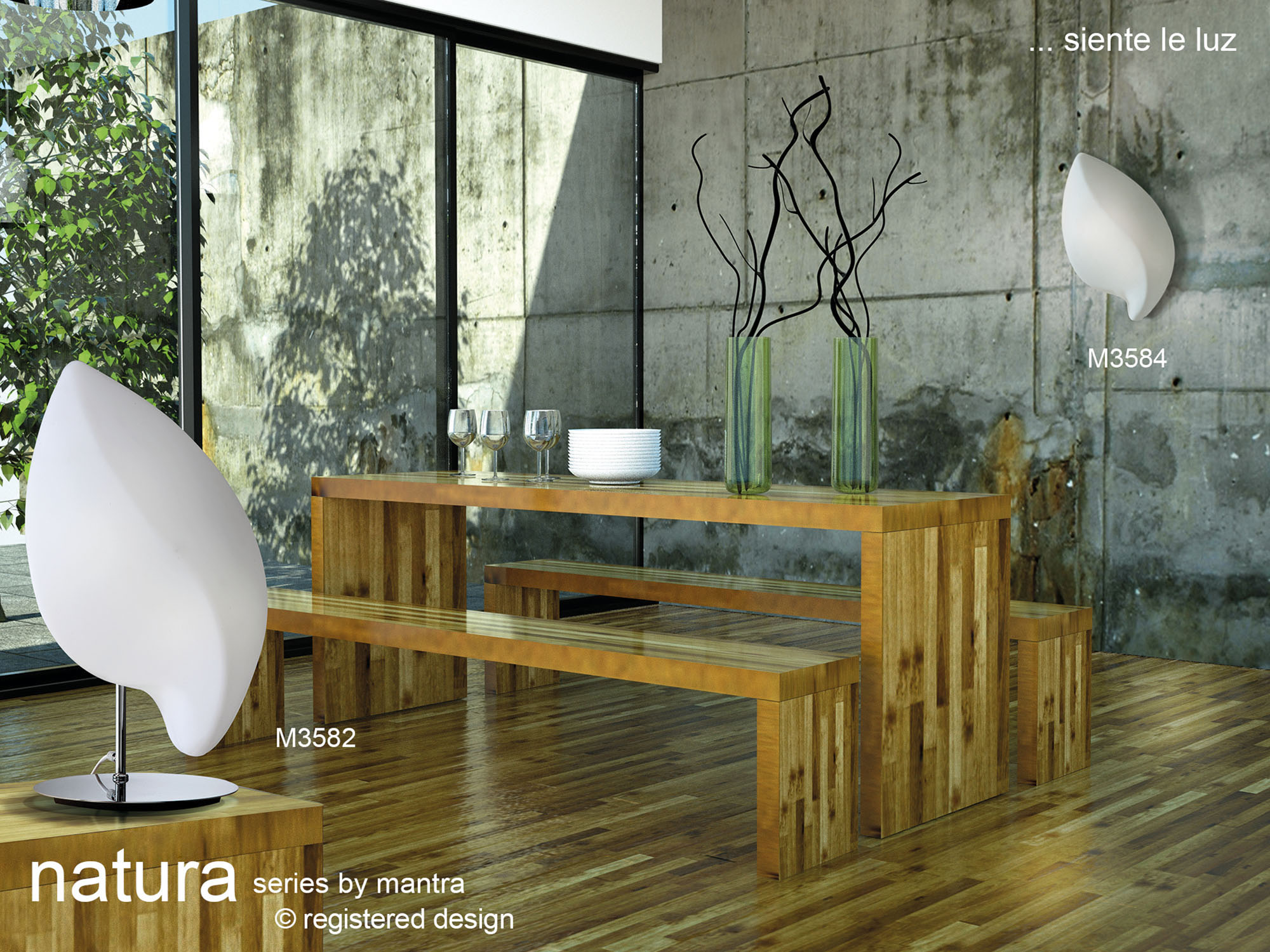 Natura Exterior Lights Mantra Designer Floor Lamps